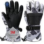 Ski Gloves, Warmest Waterproof and 