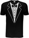 Tuxedo Fancy Dress Funny Novelty Joke Bow Tie Mens T-Shirt Size S-XXL, Black, M