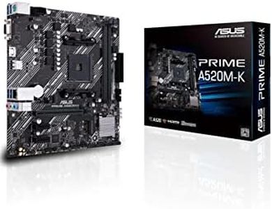 ASUS PRIME A520M-K Carte mère AMD A520 Ryzen AM4 micro ATX (M.2, 1 Gb Ethernet, HDMI/D-Sub, SATA 6 Gbps, USB 3.2 Gen 1 Type-A)