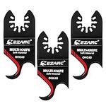 EZARC Oscillating Multi tool Hook Knife Blade, 3PCS Multitool Saw Blades for Cutting Soft Materials Roofing Shingles, PVC Carpet and Cardboard