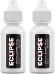 Eclipse Optic Cleaning Solution - Camera Lens and Digital Sensor Cleaner Fluid - Works with All Cameras, Binoculars, and Other Optical Products - Dropper Tip (15ml) - 0.5oz (2-Pack)