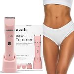 Azah Bikini Trimmer for Woman [3 in 1] | Rechargeable Facial Hair Removal Machine | Trimmer for Women Private Part | Ideal for Bikini Area, Body & Face | 1 Year Warranty