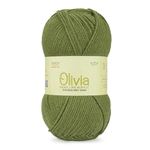 Ganga Olivia Hand Knitting and Crochet Yarn (Turtle Green) (100gms)