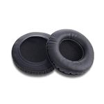 Yizhet 1 pair Round Ear Pads 70mm Replacement Earpads Premium Protein Leather Foam Universal 7cm Cushions Compatible with 70mm Headphone