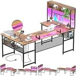Unikito U Shaped Office Desk with H