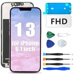 MP+ for iPhone 13 Screen Replacement with Repair Tools Kit,3D Touch Full HD LCD Display Touch Digitizer Assembly,Support Face ID and True Tone Programmable(A2482 A2631 A2633 A2634 A2635)