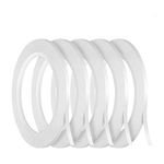 Kesote 5 x Adhesive Tape Double-Sided Self-Adhesive Double Adhesive Tape 3 mm Transparent for Crafts DIY Crafts 25 Metres