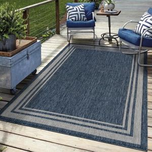 Keen Home Design Waterproof Outdoor Area Rug, Patio Deck Porch, 12x15