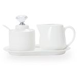 Sugar And Creamer Set With Tray