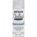 Rust-Oleum 302599 Chalked Sealer/Wax Topcoat Spray Paint, 12 oz, Clear