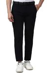 Peter England Men's Slim Work Utility Pants (PETFOSSBS67634_Black_34)