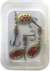 Mepps Aglia Special Trout Fishing Spinner, OR POINTS ROUGES PAR 3, 3