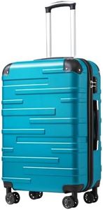 Coolife Luggage Suitcase Carry-on Hardside Travel Luggage TSA Lock Spinner Telescopic Handle