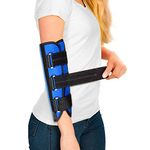 Elbow Brace,Elbow Splint for Cubital Tunnel Syndrome,Night Elbow Sleep Support with 3 Plastic Strips,For Ulnar Nerve, Tennis Elbow,Tendonitis,Fits for Men and Women, for Left and Right Arm - L/XL