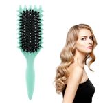 Curl Define Styling Brush, Hair Curling Brush Multifunction, Tik Tok Curly Hair Brush, Styling Brush for Detangling, Combing, Shaping and Defining Curls, for Women and Men