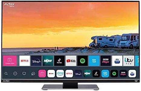 Avtex W215TS 21.5'' Smart TV for Motorhome Caravan Truck Boat - 12v 24v 240v 21.5 inch Super Slim LED Wifi Bluetooth Connected Television Full HD FHD built-in Freesat Satellite Decoder