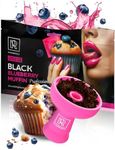 M. ROSENFELD Hookah Shisha Black Blueberry Muffin - Tea Leaves Herbal - 3.5 ounce 100 Gram - Hookah Flavors Nicotine Free & Nicotine Free Shisha with Organic Blueberry Muffin Shisha