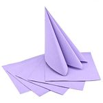 Finemark 50 Lilac Napkins 40 x 40 cm Fabric Look Folding Napkins Ideal for Cocktail, Dinner or Wedding