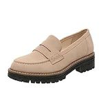 Womens Loafers Shoes Platform Chunk