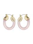 Ted Baker London Marblla Hoop Earrings For Women (Gold/Pink)