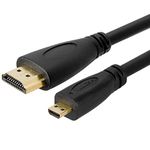 Cmple - MICRO HDMI to HDMI cable Gold Plated for Cell phones -15 FEET