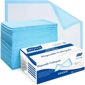 SOFYFINE 150 Count Chucks Pads Disposable 23"x36", Leakproof Adults Incontinence Bed Pads, Waterproof Underpads for Elderly, Extra Large Puppy Pee Pad, Baby Changing Liner