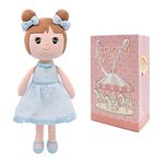 Maxshop 17'' Plush Dolls Baby Girl Toy Gifts Stuffed Doll Super Soft Plush Toy Light Blue with Gift Box (Light-Blue Doll)