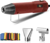 Mini Heat Gun 350W, 2-Temp Settings 392°F & 662°F,Fast Heat Hot Air Gun Tool with 2 Reflector Nozzle and and 6.56Ft Long Cable for Crafting, Vinyl Wrap and Shrink Tubing