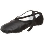 Sansha Unisex-Adult Pro 1 Leather Ballet Slipper,Black,11 M US Women's/7 M US Men's