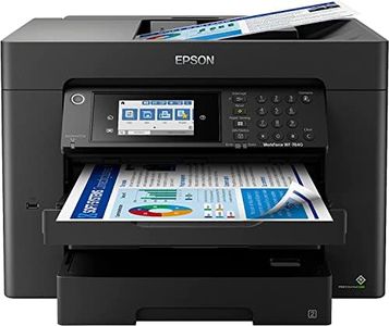 Epson Workforce Pro WF-7840 Wireless Color All-in-One Inkjet Printer - Print Scan Copy Fax - 4.3" Touchscreen LCD, 25 ppm, 4800 x 2400 dpi, Wide-Format 13" x 19", 50-Sheet ADF, Auto 2-Sided Printing
