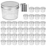 Accguan 4oz Glass Jars With Lids(Si