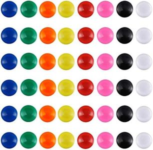 Patelai 48 Pieces Mini Fridge Magnets Round Magnetic Button Whiteboard Magnets Office Magnets, 8 Colors