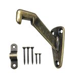 HowTool Heavy Duty Handrail Bracket Antique Brass, 3 Pack