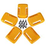 5 Pack Battery Holder for Dewalt 20V / 60V Battery MOUNTS/Hanger/Dock Holder Fit for DCB200 DCB203 DCB205 Battery