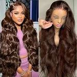 30 Inch Chocolate brown Lace Front 