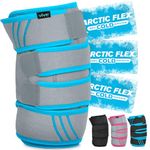 Vive Knee Ice Pack Wrap - Cold/Hot Gel Compression Brace - Heat Support Strap for Arthritis Pain Tendonitis ACL Athletic Injury Osteoarthritis Women Men Running Meniscus and Patella Surgery