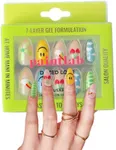 PaintLab Press On Nails - 24 Piece Fake Nails with Glue, Nail File, Prep Pad & Cuticle Stick | Non Toxic & Cruelty Free | Long Lasting & Complete Glue On Nails for Women & Girls (Dazed Love)