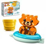 LEGO 10964 DUPLO Bath Time Fun: Floating Red Panda Bath Toy for Babies and Toddlers Aged 1.5 plus Years Old, Baby Bathtub Water Toys, Easy to Clean