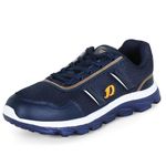 DOCTOR EXTRA SOFT Memory Foam Mens Running Shoe With Eva Sole | Sports, Gym, Casual, School | Lightweight & Comfortable| Sneakers Lace-Up Athletics Loafer Gent's & Boy's D-2003, Navy