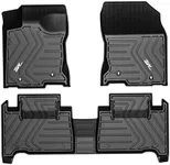3W Floor Mats Fit Lexus NX 2015-2021 (NX200t/NX300/NX300h), TPE All Weather Custom Fit Floor Liner for Lexus NX, 1st&2nd Row Full Set Car Mats, Black