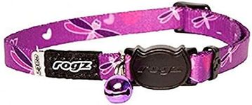 Rogz Kiddycat Safeloc Cat Collar Purple Extra Small with Variable Load Safety Release Buckle