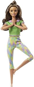 Barbie Made to Move Puppe (brünett) im grünen Yoga Outfit