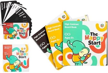 Happy Start High Contrast Baby Bundle - 3 Books, Flash Cards & Soft Book