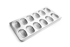 Fox Run 4729 Madeleine Shell Baking Pan, Stainless Steel, Silver