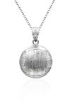 Honolulu Jewelry Company Sterling Silver 3-d Volleyball Necklace Pendant with 18" Box Chain