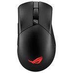 ASUS ROG Gladius III Wireless AimPoint Gaming Mouse, Connectivity (24GHz RF, Bluetooth, Wired), 36000 DPI sensor, 6 programmable buttons, ROG SpeedNova, Replaceable switches, Paracord cable, Black