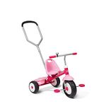 Radio Flyer Deluxe Steer & Stroll Trike Toy, Pink