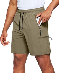 Viodia Men's Hiking Cargo Shorts Stretch Quick Dry Lightweight Workout Shorts for Men Casual Fishing Athletic Shorts with Pockets