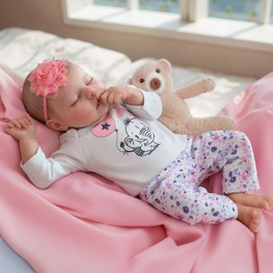 JIZHI 17" Reborn Baby Doll – Realistic Newborn Girl Toy