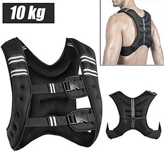Gilet lesté,10kg Gilet d'entraînement Gilet de Course Taille Unique pour Gym Formation